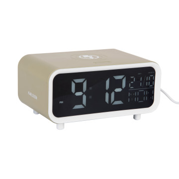 Budík a nabíjačka telefónu Karlsson KA6054GR, 11cm